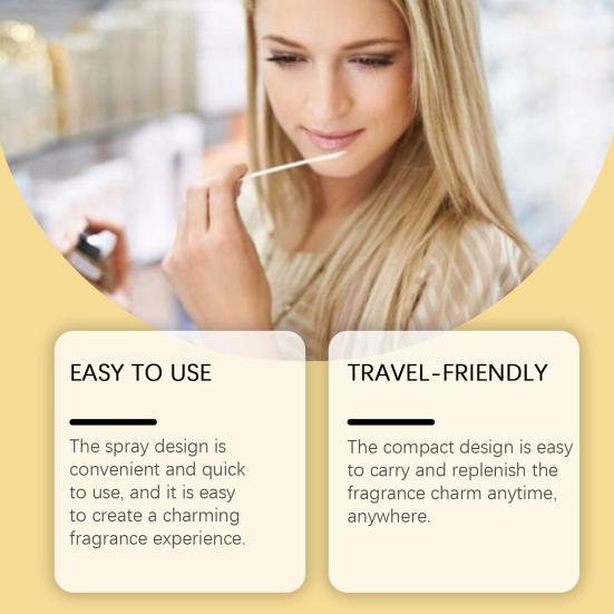 Vanilla Cream Pheromone Perfume Spray 10ml Long Lasting Fragrance Oil Mist for Men And Women Elegant Scent for Office Date