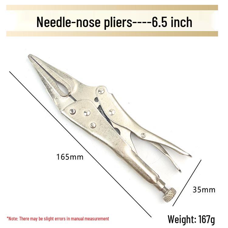 Многофункциональные плоскогубцы с плоским и острогубцами, 5-9 дюймов, быстрозажимные клещи
