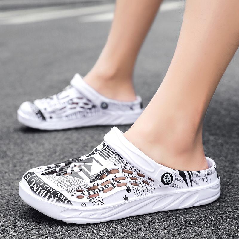 Мужские сандалии Легкие сандалии из ЭВА, повседневные тапочки, летние женские разноцветные туфли для плавания для пляжа