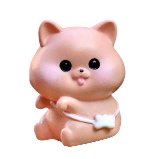 Tiny Resin Animals Figurine Mini Tiger Cat Bunny Cow Miniature Statue for Dollhouse Fairy Garden Terrariums Plant Pot Ornaments Cake Topper