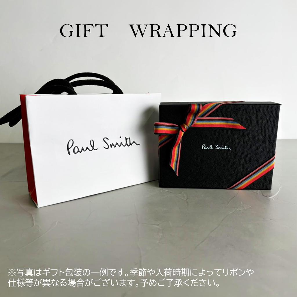 Paul Smith Men's Bifold Wallet, Genuine Leather, Shop Bag, Includes One Cleaning Cloth (Unengraved, Black) [Gift Wrapping Available]