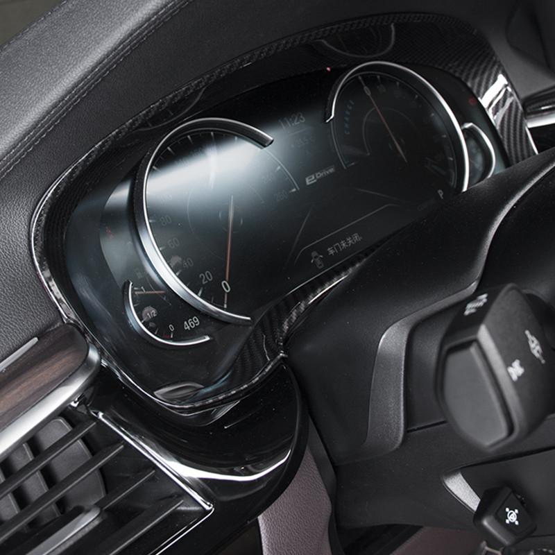 Автомобильный Стайлинг, консоль приборной панели, рамка спидометра, декоративная накладка для BMW 5 серии G30 2017-2018, авто интерьер