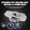 2026 Hot Car Sticker 2Pcs LED Car Door Welcome Light Wireless Projector Lamp Car Decoration Accessories  For Peugeot 407 508 201
