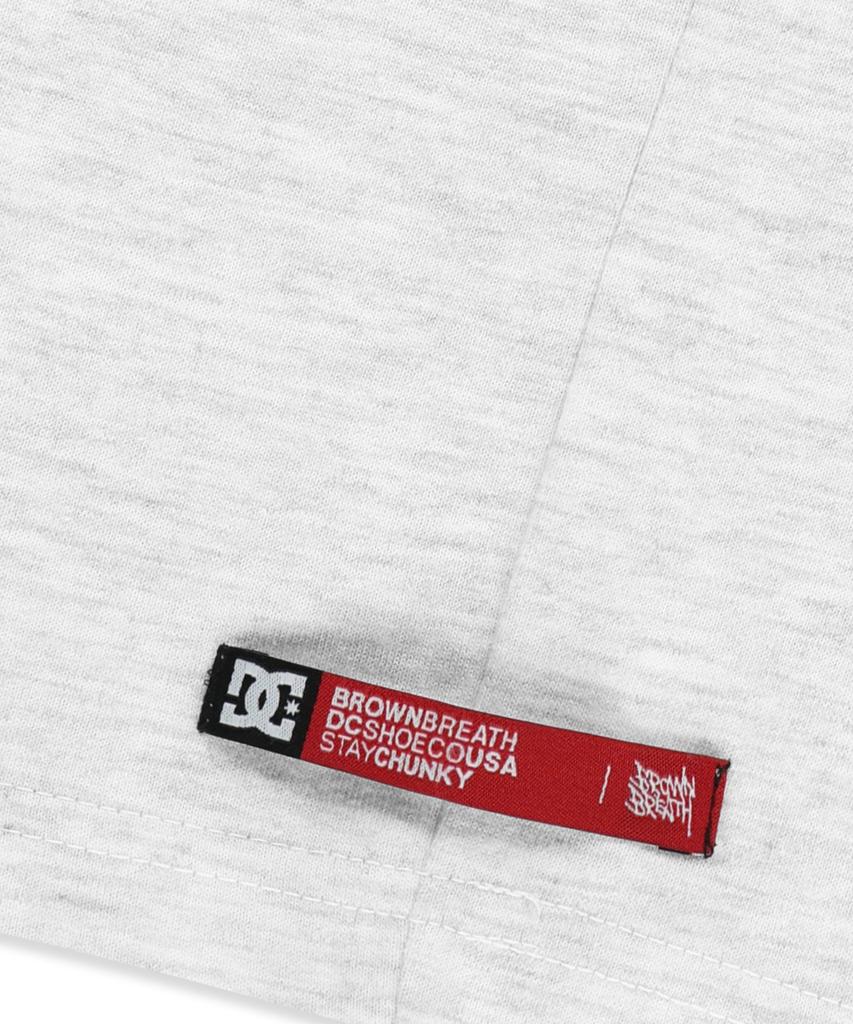 Футболка с надписью BROWNBREATH Bxd - Пепельный
