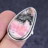 Rhodochrosite Gemstone Handmade 925 Sterling Silver Jewelry Ring Size 7.5 j3P03