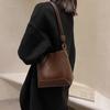 Fashion Large Capacity Shoulder Crossbody Bag Women's Autumn New Simple Casual Handbags Retro Texture PU Bucket Totes Trend