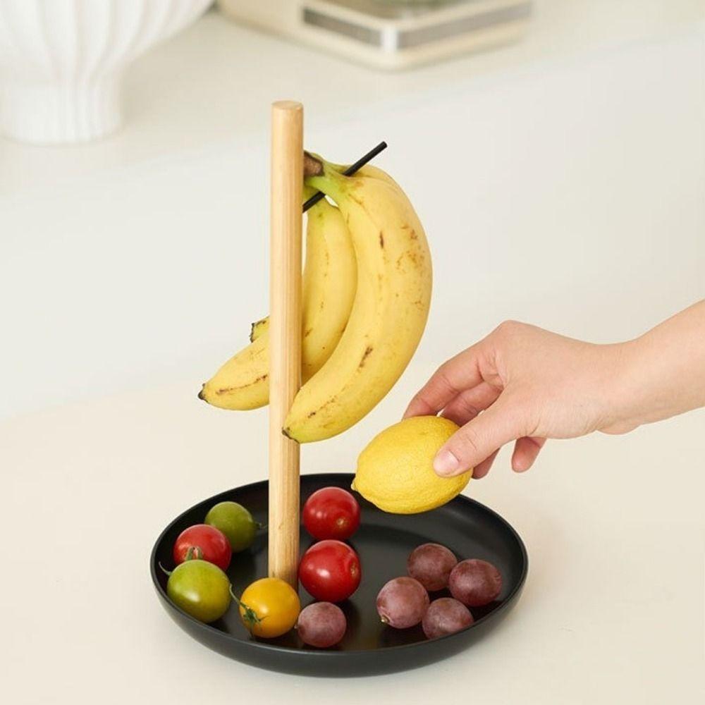 Space Saving Banana Holder Plastic Fruit Bowl Creative Banana Hanging Rack Keep Bananas Fresh
