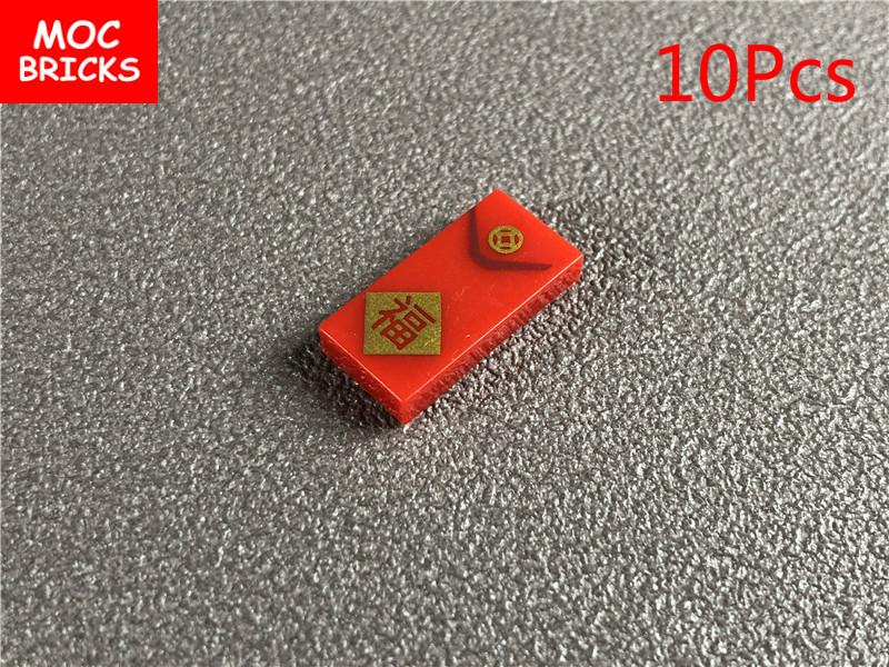 MOC Bricks DIY Printed Tile 1x1 1x2 2x2 2x3 1x4 Solar Panel Gauge Map Compass Assembled Building Block Accessories Kids Toy Gift