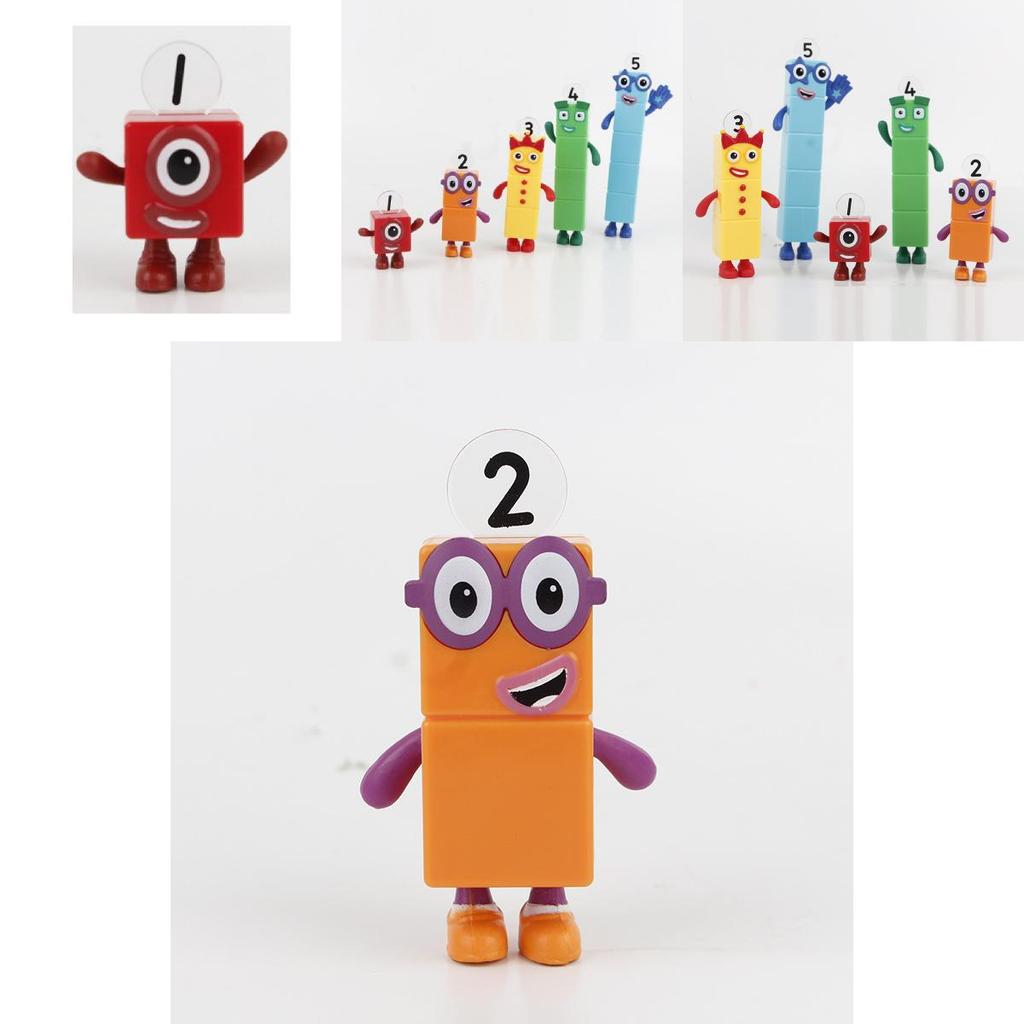 Numberblocks Красочные Строительные Блоки Милые Трансформируемые Фигурки Для Детских Игр