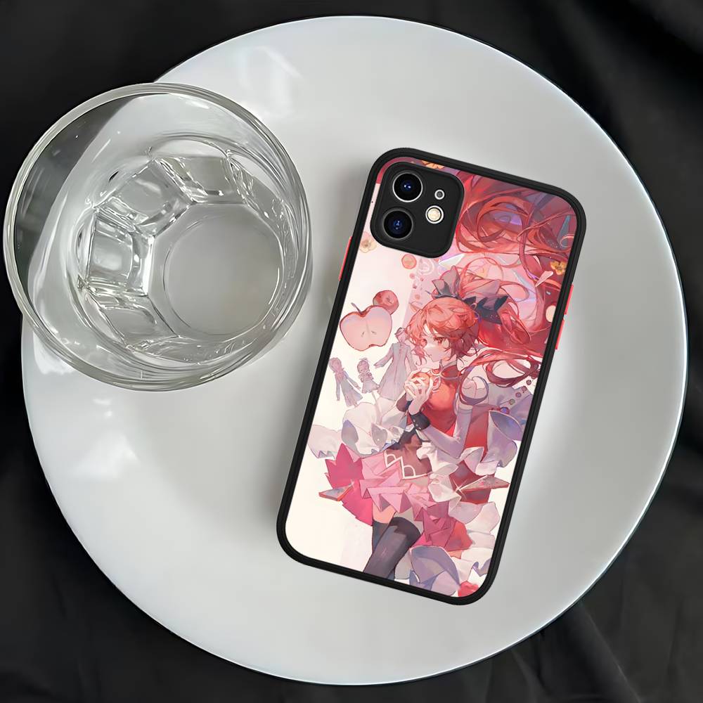 Милый Аниме Puella Magi Madoka Magica Силиконовый Чехол Для IPhone 16 15 14 13 12 11 Pro Max Plus X XS MAX Ударопрочный Матовый Чехол