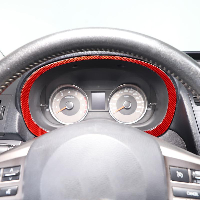 Для Subaru Forester 2013 2014 2015 2016 2017 2018 мягкая карбоновая декоративная рамка для приборной панели автомобиля, накладка, наклейка для автомобиля