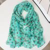 Silk Scarves, Chiffon, Spring and Autumn Fashion Scarves, Thin Warm Scarves, Shawls, Sun Protection
