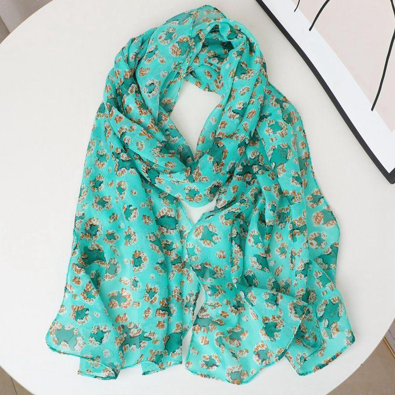 Silk Scarves, Chiffon, Spring and Autumn Fashion Scarves, Thin Warm Scarves, Shawls, Sun Protection