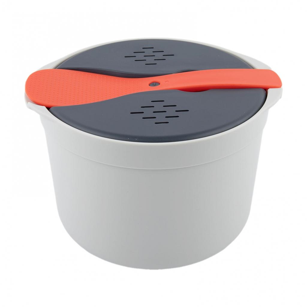 Space Saving Microwave Rice Cooker for Small Kitchens Dorms RVs and Office Use