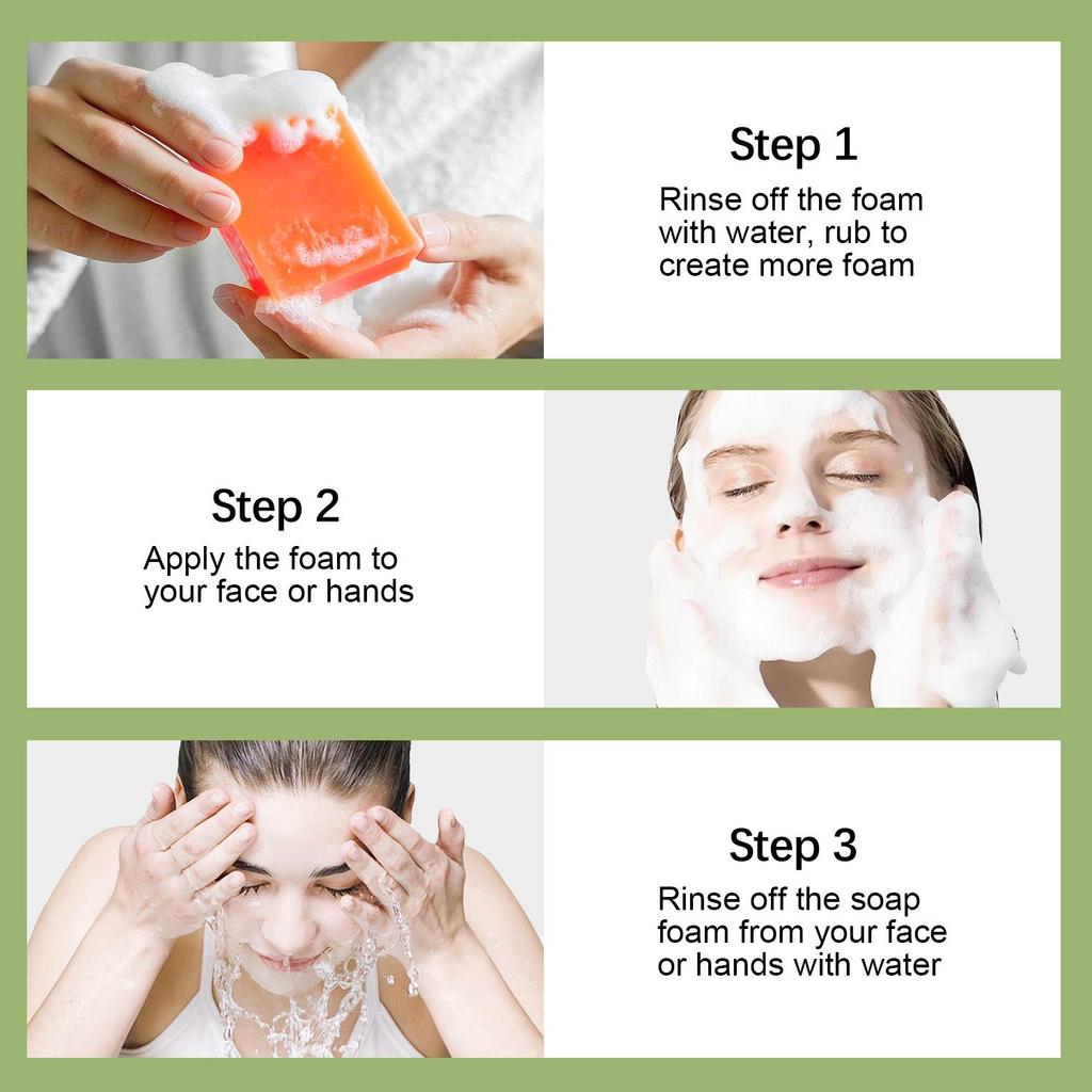 Мыло с койевой кислотой - Для кожи лица и рук - Глубоко питает и увлажняет кожу - Очищает кожу от грязи и жира и осветляет кожу, 100 г