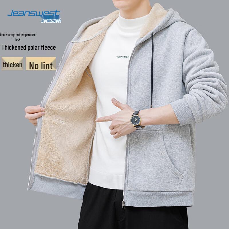 Jeanswest Men's Fleece Lined Casual Jacket