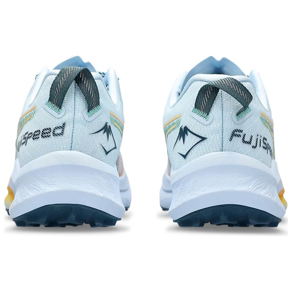 Asics Мужские кроссовки для трейлраннинга FUJISPEED 2, светло-голубые, темно-мятные, артикул 1011B699-401
