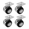 4 Pieces 2 Inch Caster Wheels Industrial Casters Sturdy with Top Plate Swivel for Ottoman