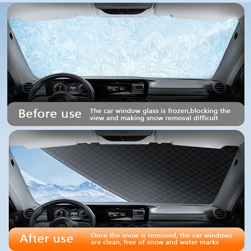 SEAMETAL Зимний чехол на лобовое стекло автомобиля для защиты от снега и мороза, защиты от солнца, против обледенения, чехол на переднее лобовое стекло