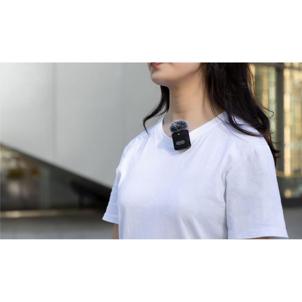 Saramonic 2.4G Ultra-compact Wireless Microphone System (2 Transmitters, 1 USB-C Output Terminal Receiver) Black Blink100-B6