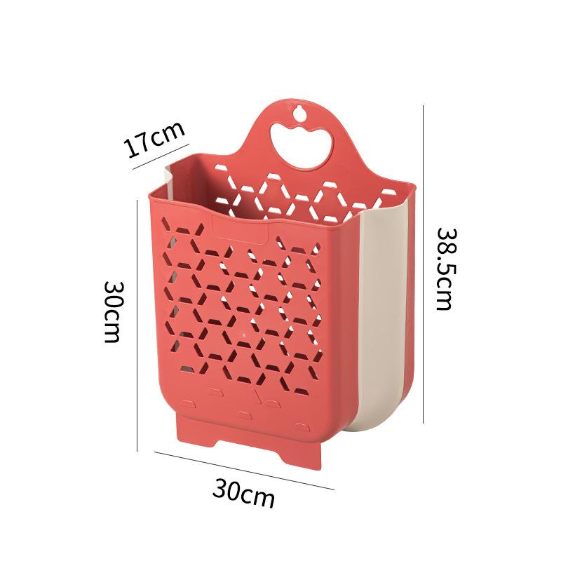 Портативная пластиковая складная корзина для белья для дома, полая, настенная, для ванной комнаты, корзина для хранения грязной одежды, органайзер для игрушек, аксессуары