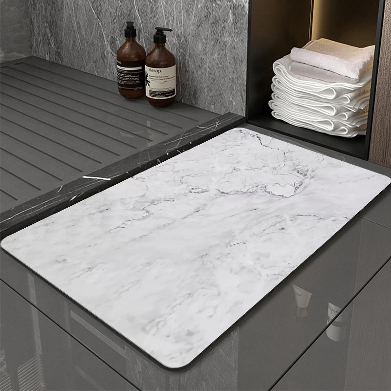 Нескользящий коврик для ванной, суперабсорбирующий коврик для ванной из диатомита, коврик для ванной, коврик для входа в душевую, коврик для ног в туалете, ковер для ванной комнаты