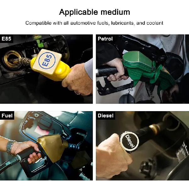 5M PTFE Universal Racing Hose AN4-AN12 Stainless Steel Braided Brake Hose Fuel Oil Line Oil Cooler Car Hose Pipe Black Silver