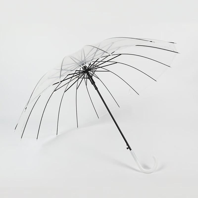Lilang 16-Rib Straight Transparent Umbrella