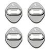 Haoshilianfa Compatible for Daihatsu Door Striker Cover Door Lock Cover Stainless Steel Cover Easy Installation Metallic Set of 4