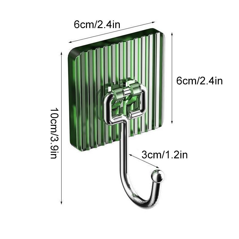 1 шт. Кухонные принадлежности, новый настенный крючок, роскошный держатель на липучке, съемный, без сверления, акриловая стойка для домашнего хранения