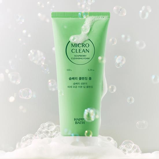 HAPPY BATH Micro Clean Soapberry Cleansing Foam 150g