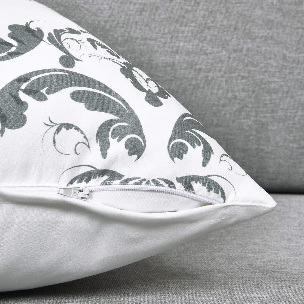 Pknoclan Декоративная подушка Нордический диван Набор задних подушек Простые Декоративные Современные Наволочки для интерьера Серые Чехлы, 45x45 см, Чехлы, 4, Мягкий, Стильный,