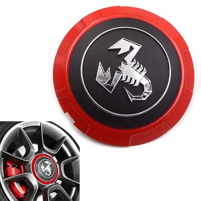 4 шт. Колпачки ступицы колеса Scorpion для Abarth 133 мм с логотипом Scorpion, значок-эмблема Fiat500 Punto