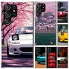 JDM Машина MX5 Милый чехол для телефона для Samsung Galaxy S26 S24 S23 Ultra S25 Edge S22 S21 Plus S20 FE + Мягкий чехол с принтом Funda Galaxy S2