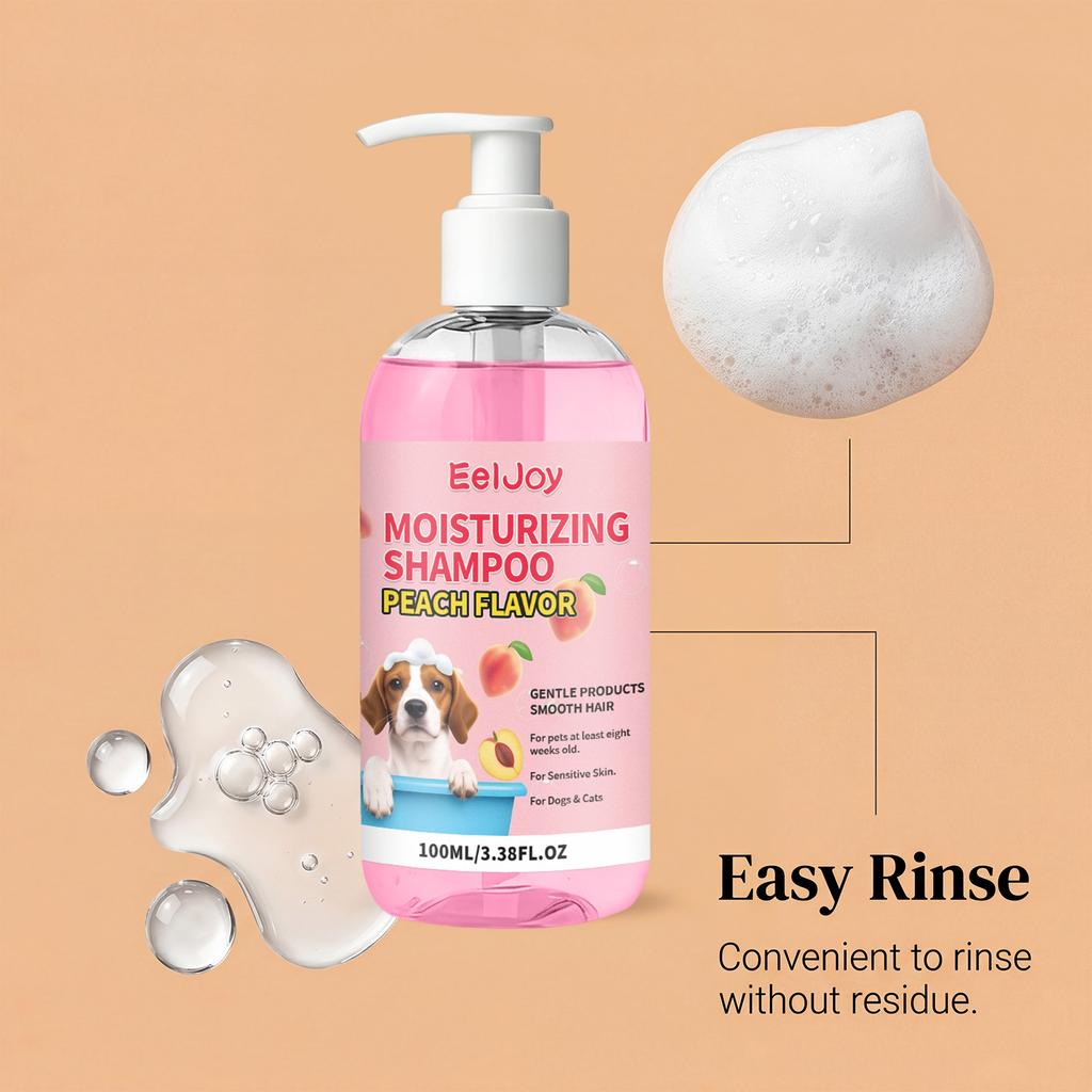 Шампунь для животных: Мягко очищает кожу и шерсть питомца, оставляя их гладкими, ароматными и увлажненными.