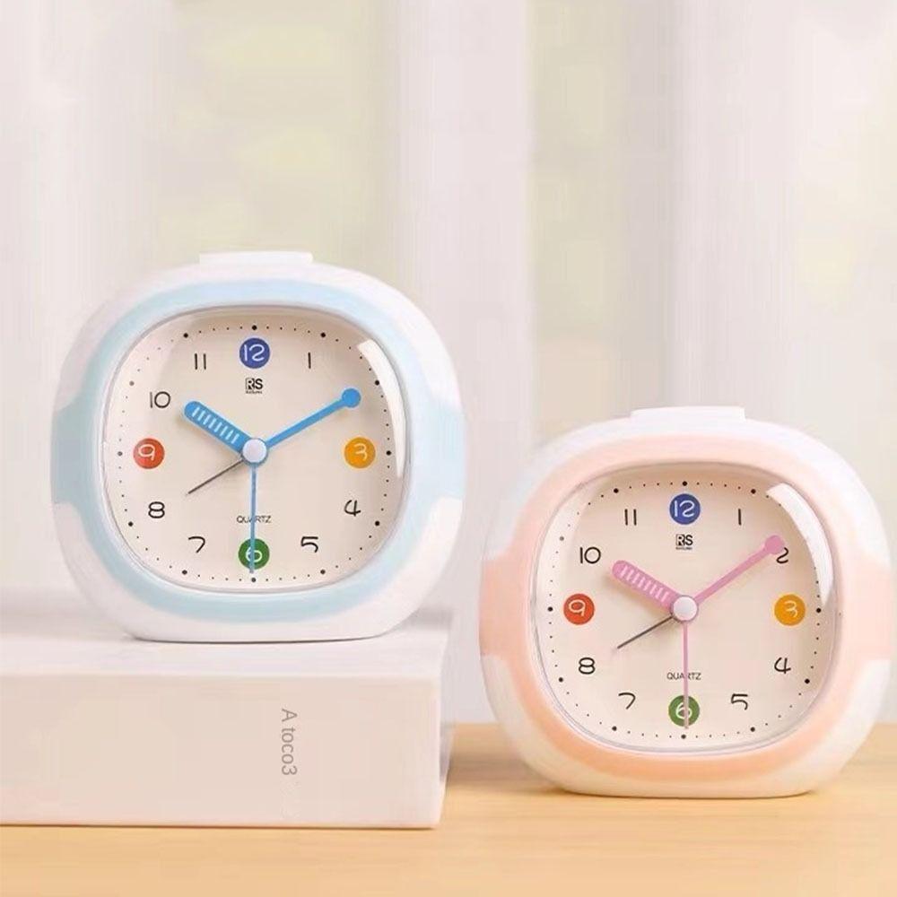Anti-drop Alarm Clock with Night Light Tabletop Clock Cute Children Desktop Clock Student Learning