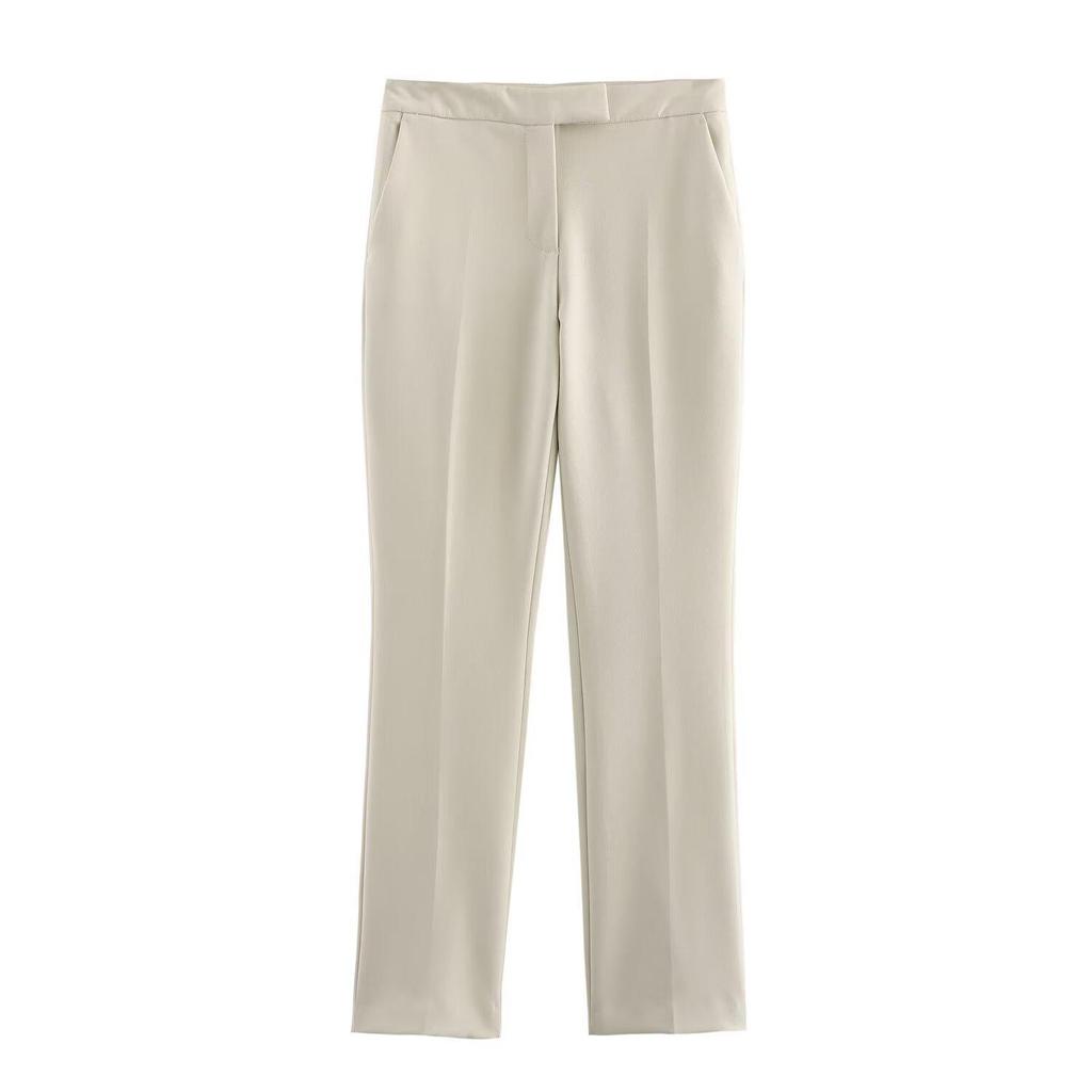 2025 Spring Women's Fashion Slim-Fit Suit & Pants Set with Stylish Shoulder Details