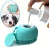 Pet Bathing Brush Soft Silicone Massager Shower Gel Bathing Brush Clean Tools Comb Puppy Dog Cat Cleaning Grooming Supplies