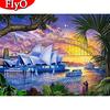 5D Алмазная картина Приморский Вышивка крестом Алмазная вышивка Полный дрель Дисплей Мозаичный комплект Пейзажное искусство