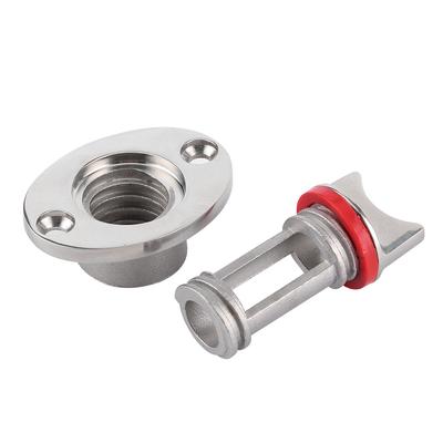 Морская полированная пробка для слива Garboard подходит для резьбового отверстия, устойчива к коррозии, нержавеющая сталь 316