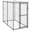 VidaXL Outdoor Dog Kennel Steel with Roof 110x220x180 Cm Cage 150795