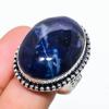 Sodalite Gemstone 925 Sterling Silver Gift Jewelry Ring Size 10
