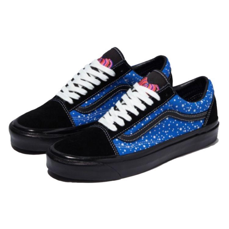 Vans Кеды Old Skool с низким верхом Унисекс Черно-синие VN0A54F3B65