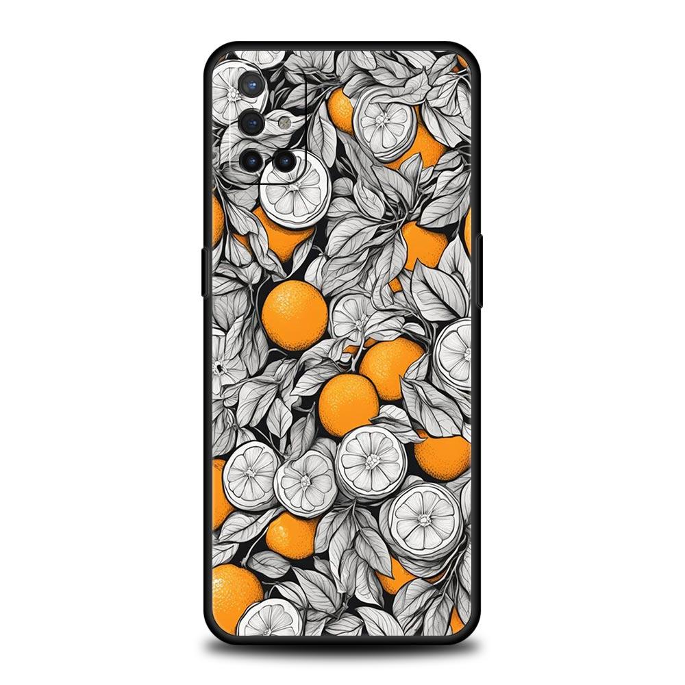 Phone Case For Oneplus 13R 13 12 10T 11 R10 Nord N100 N200 N10 9 9R CE 2 3 Z Pro Lite 5G Soft TPU Summer Fresh Fruit Lemon Print