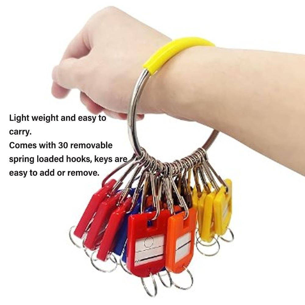 30pcs Portable Key Organizer Plastic Material Key Labels Multi Keys Holder Key Identifiers Houses