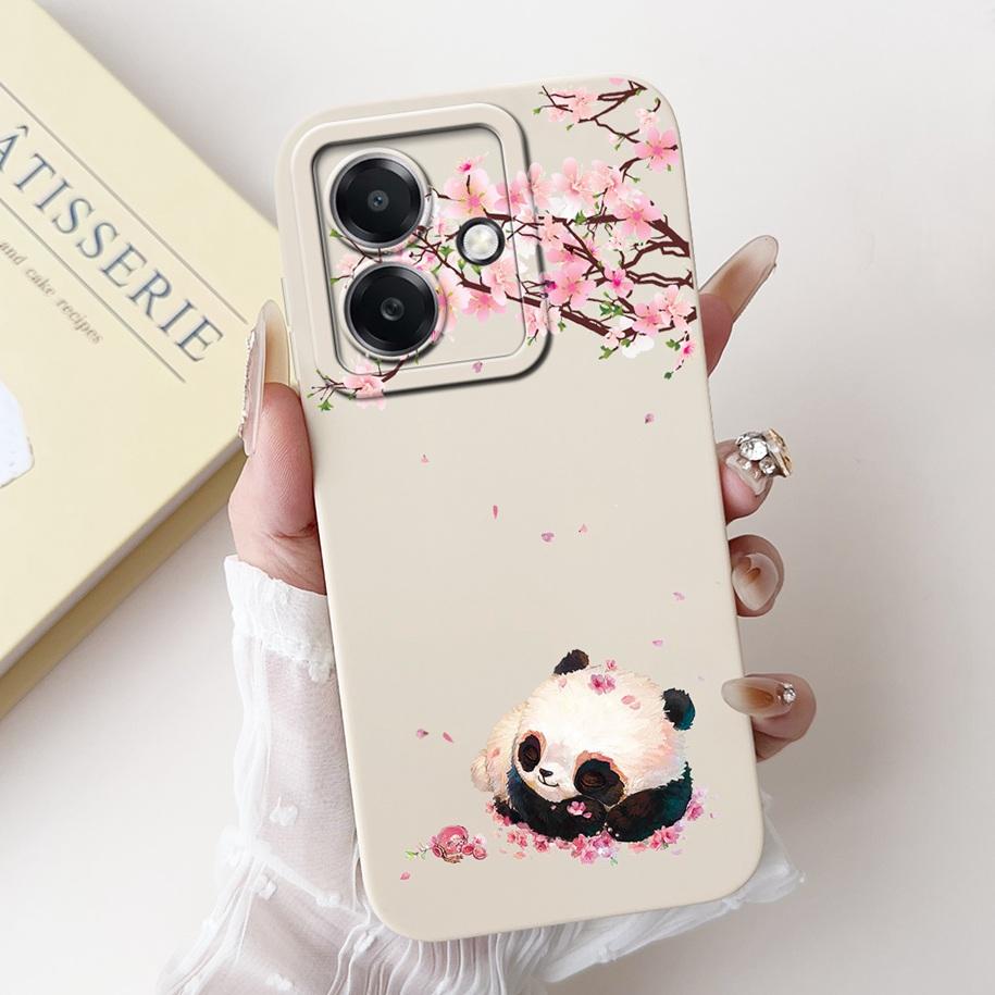 For Funda OPPO A3 A3x 4G Case 2024 Cute Panda Rabbit Soft Silicone Candy Painted Phone Covers For OPPO A40 5G OPPOA3 A 3x Bumper