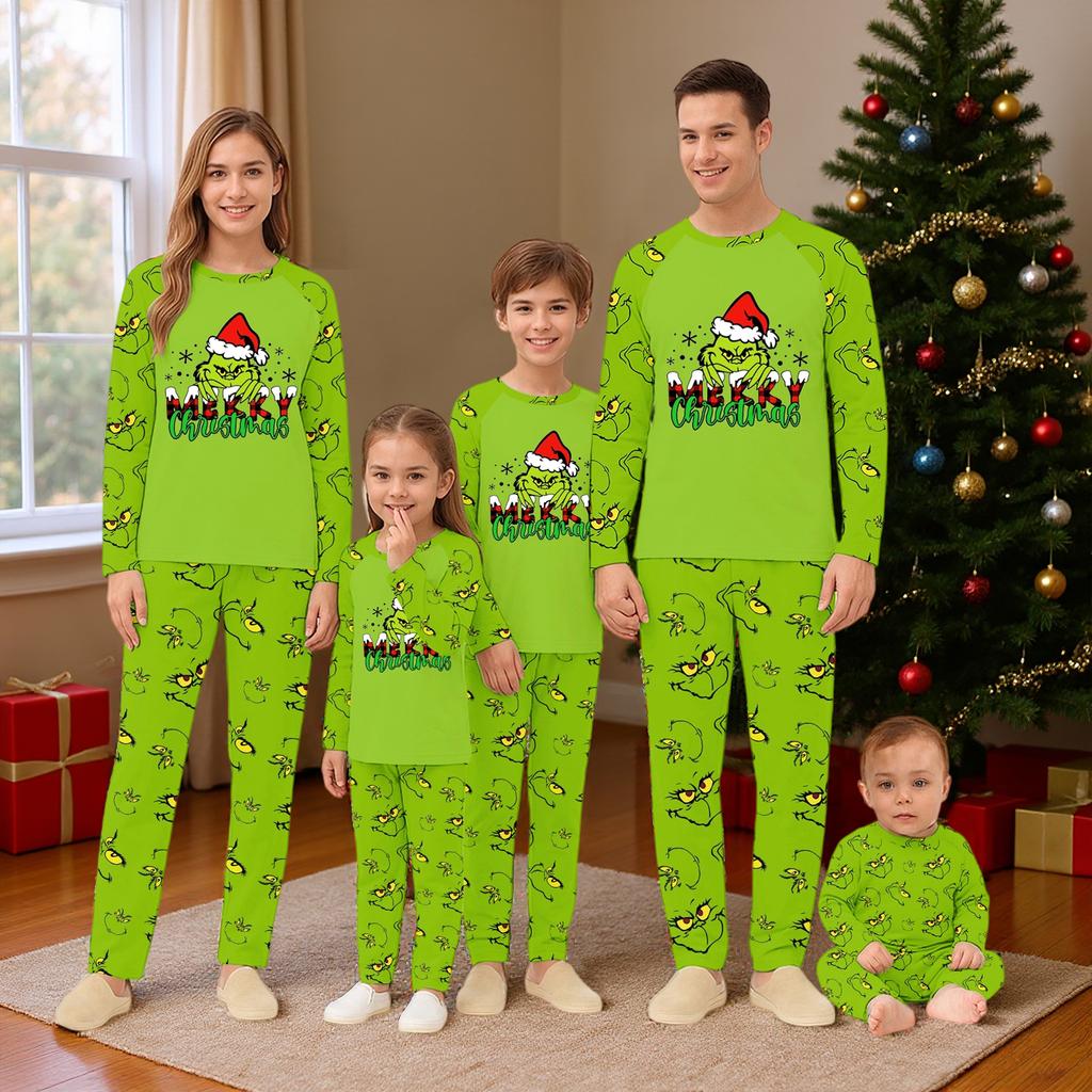 Мультяшный принт с буквами, семейный комплект с длинным рукавом, костюм родитель-ребенок, домашний костюм, осень