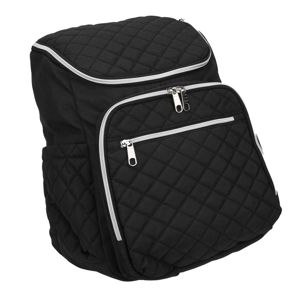 Рюкзак из ткани Оксфорд, многофункциональный, большой емкости, сумка для мамы, сумка для подгузников(черный )