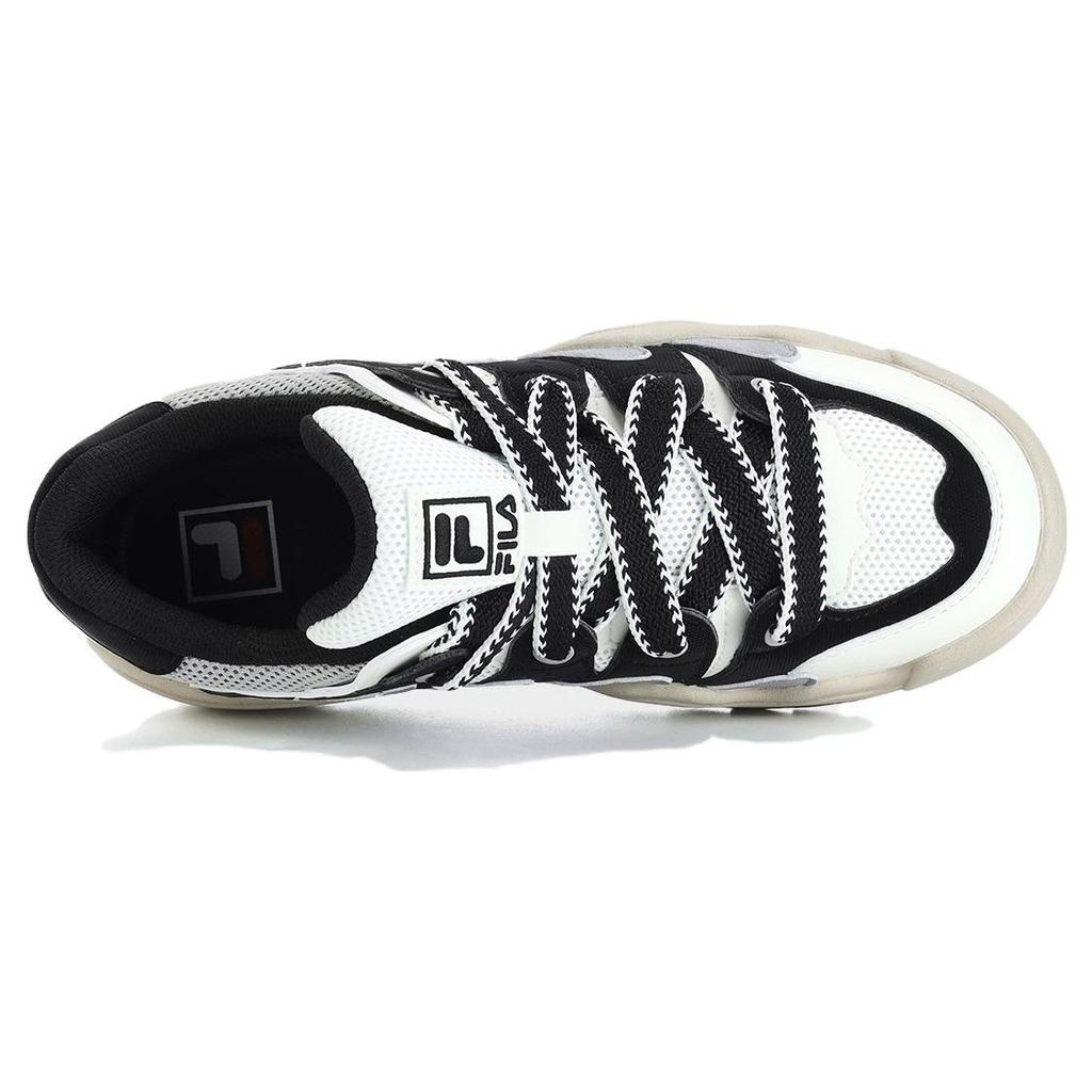 Fila Rosetta Colorful Shoes Comfortable Versatile Shock Absorption Low Top Skate Shoes Women Sneaker Black White Gray F12W331207FSB