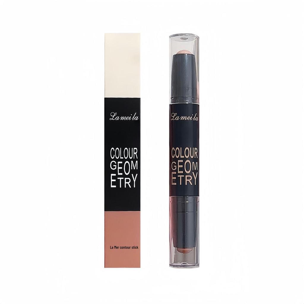 Contour & Highlight Dual Stick: 3D Sculpting, Nose & Face Defining, Long-lasting, Brightens Under-eye Bags, Perfect for Students & Parties